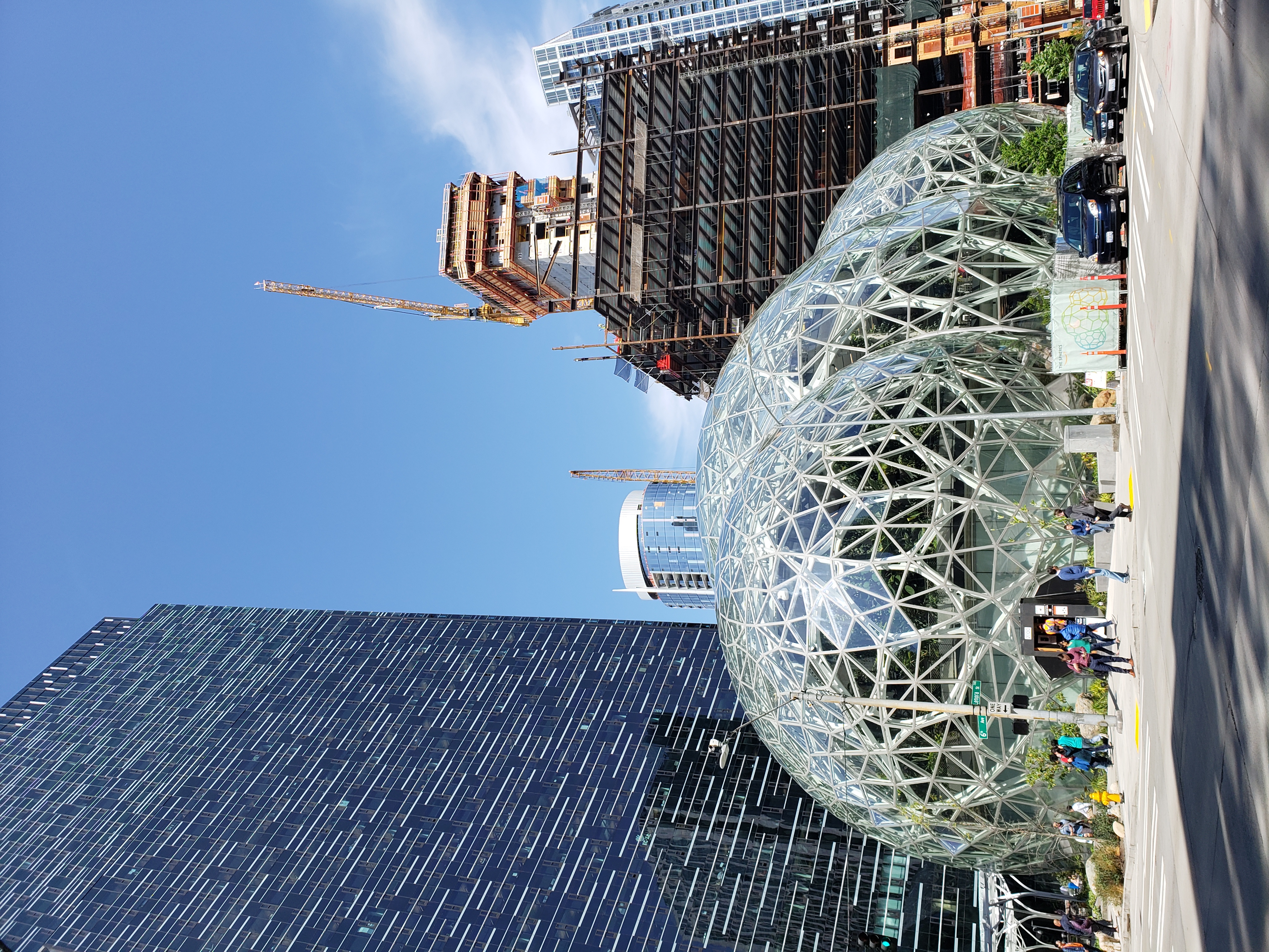 The Amazon Spheres at Amazon's Seattle headquarters campus