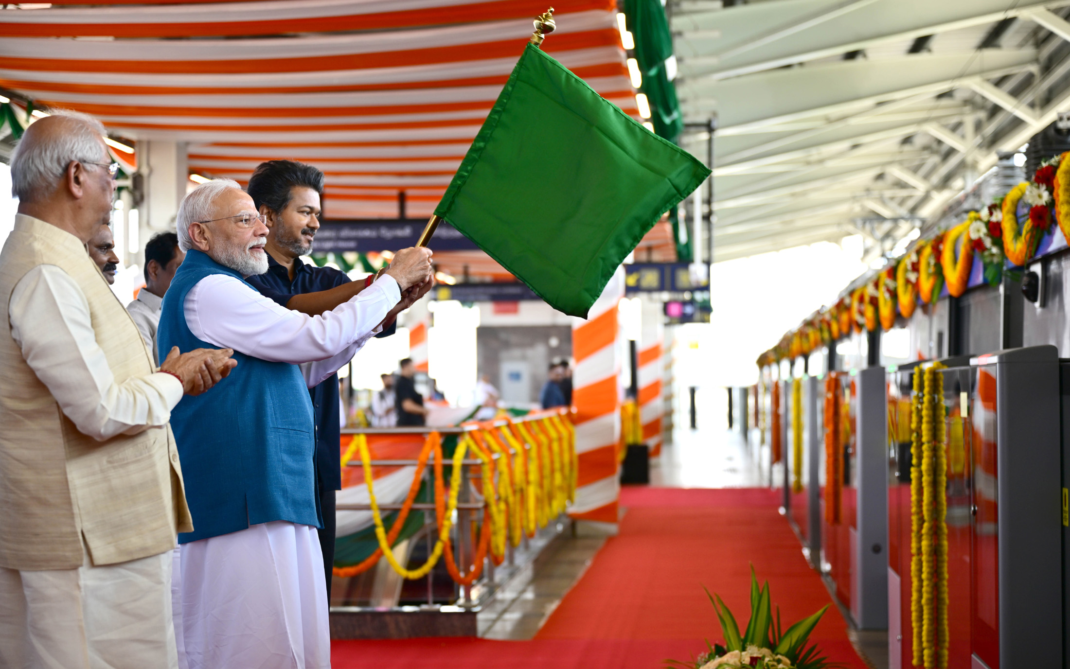 Inauguration of the Poonamallee–Vadapalani stretch of Chennai Metro Phase II, 11 October 2026