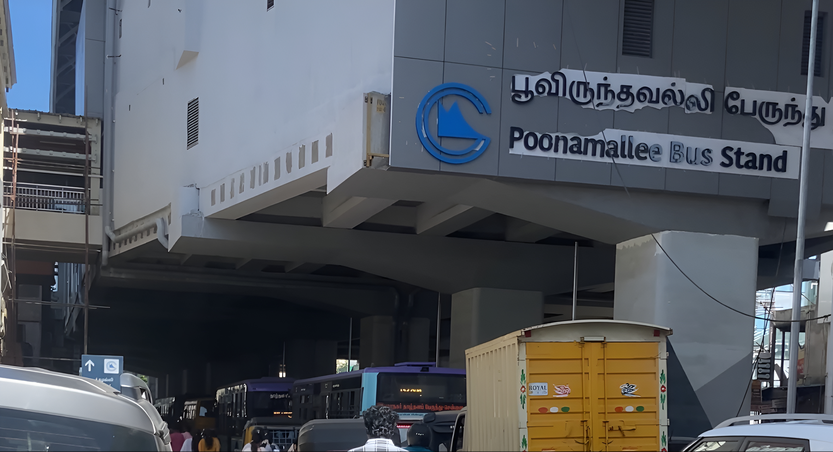 Poonamallee Bus Stand metro station, Chennai