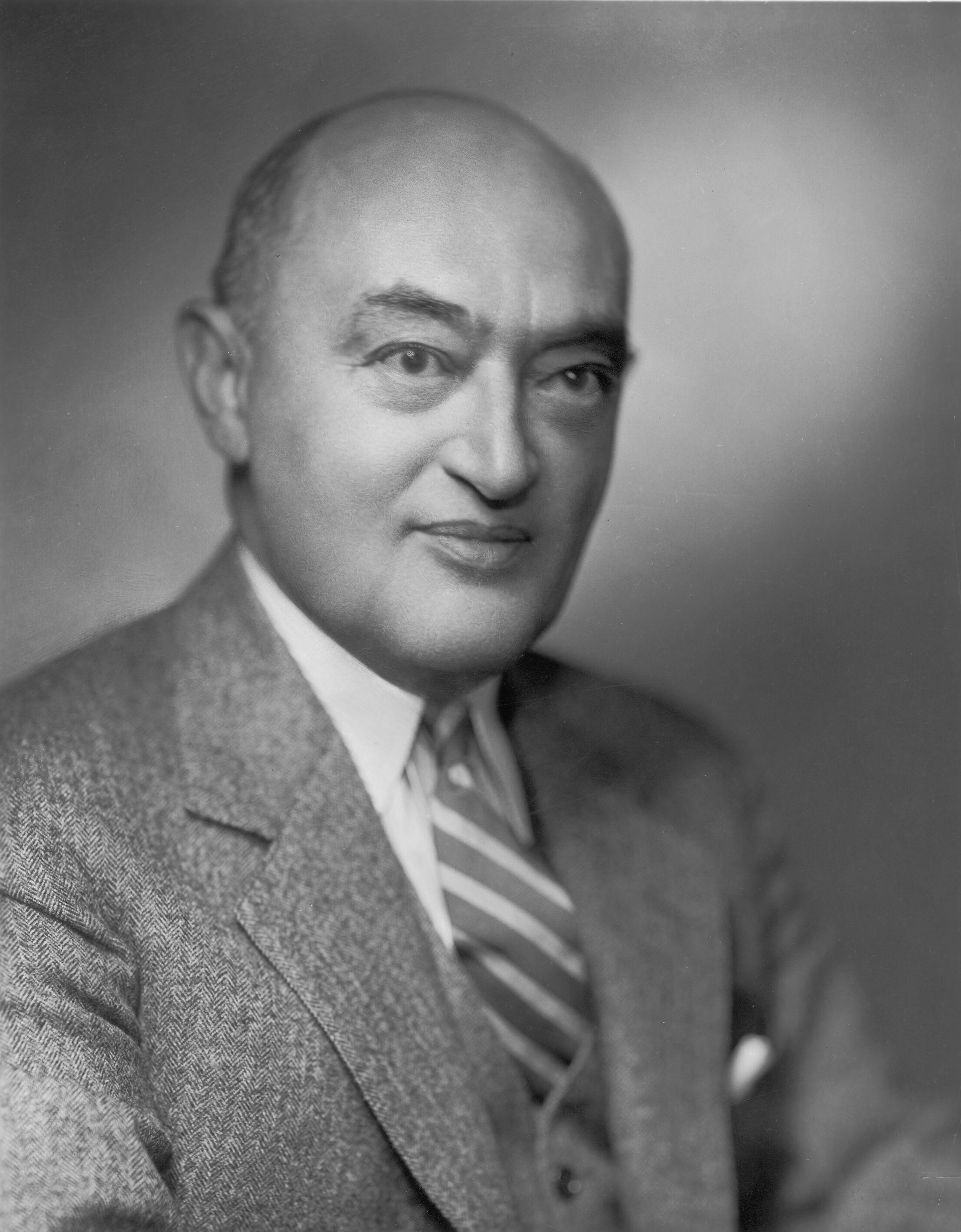 Studio portrait of Joseph Schumpeter, 1945