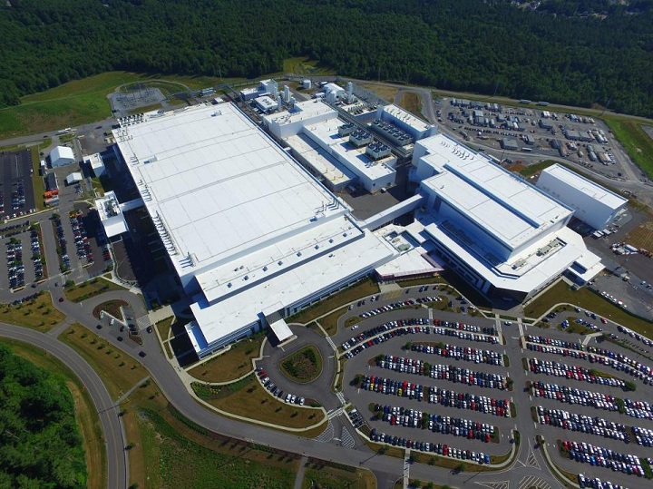 GlobalFoundries Fab 8 from above, Malta, New York