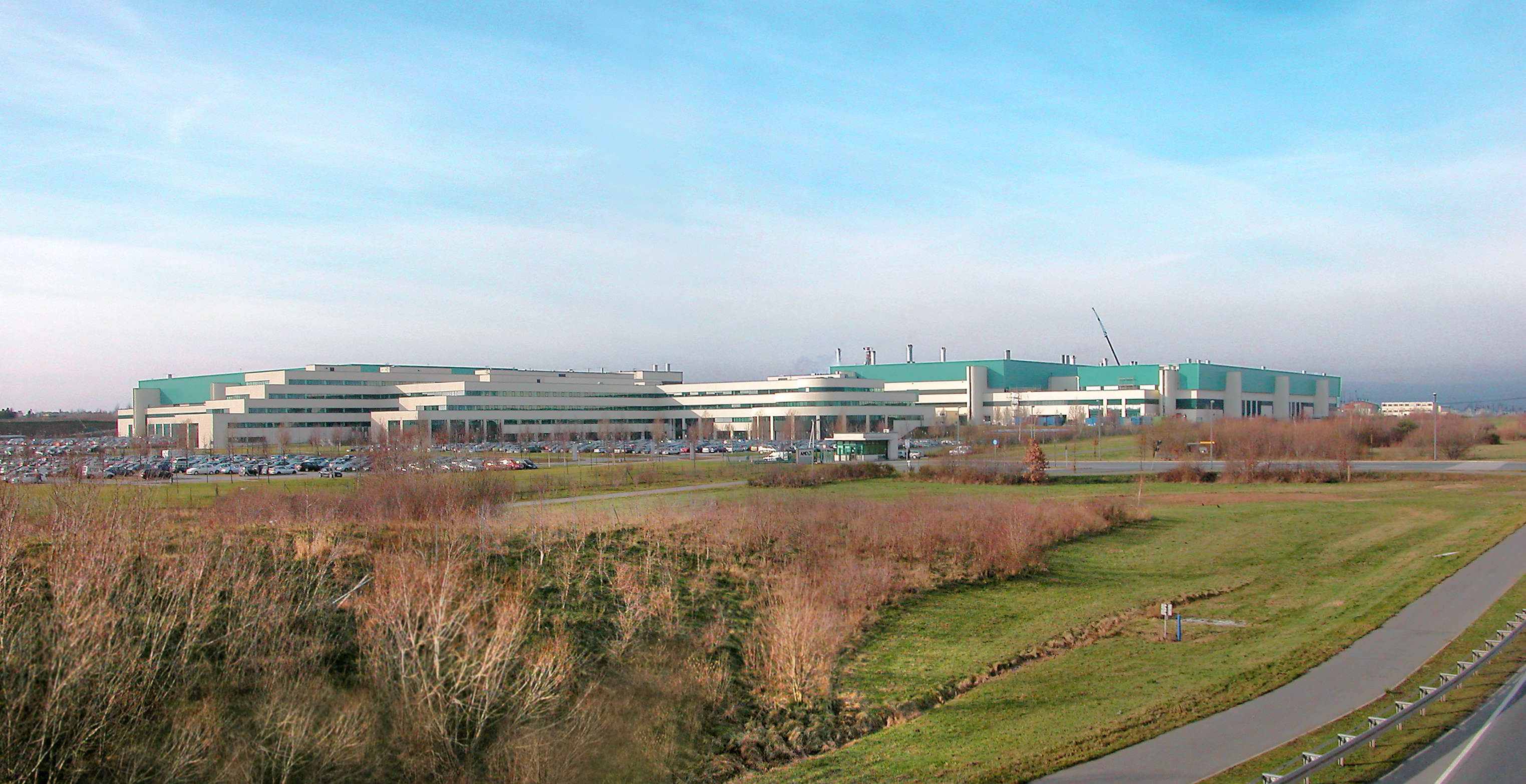 The Dresden chip fab in February 2007, when the site was AMD Saxony's