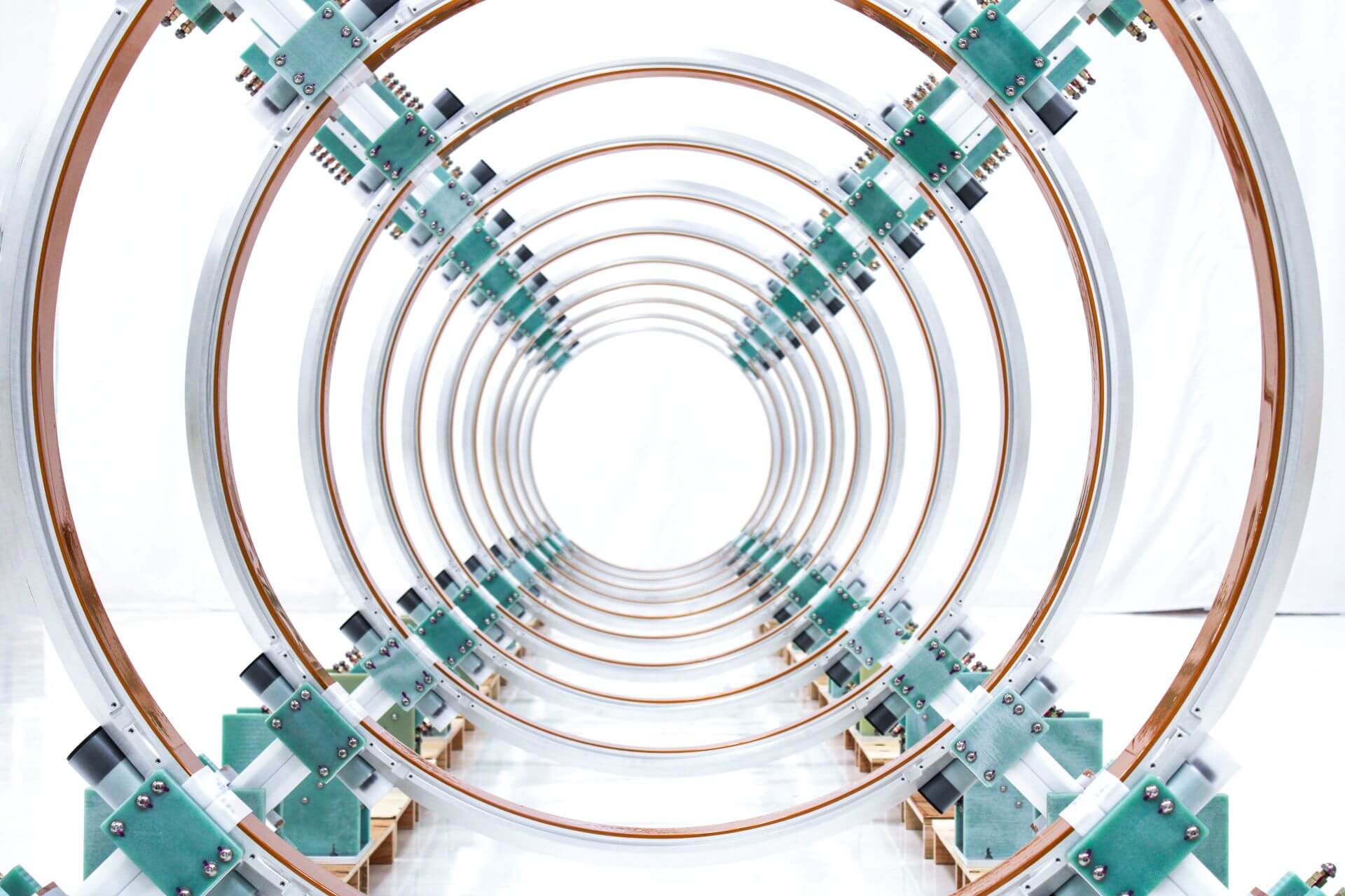 Looking through the magnet rings of a Helion fusion device