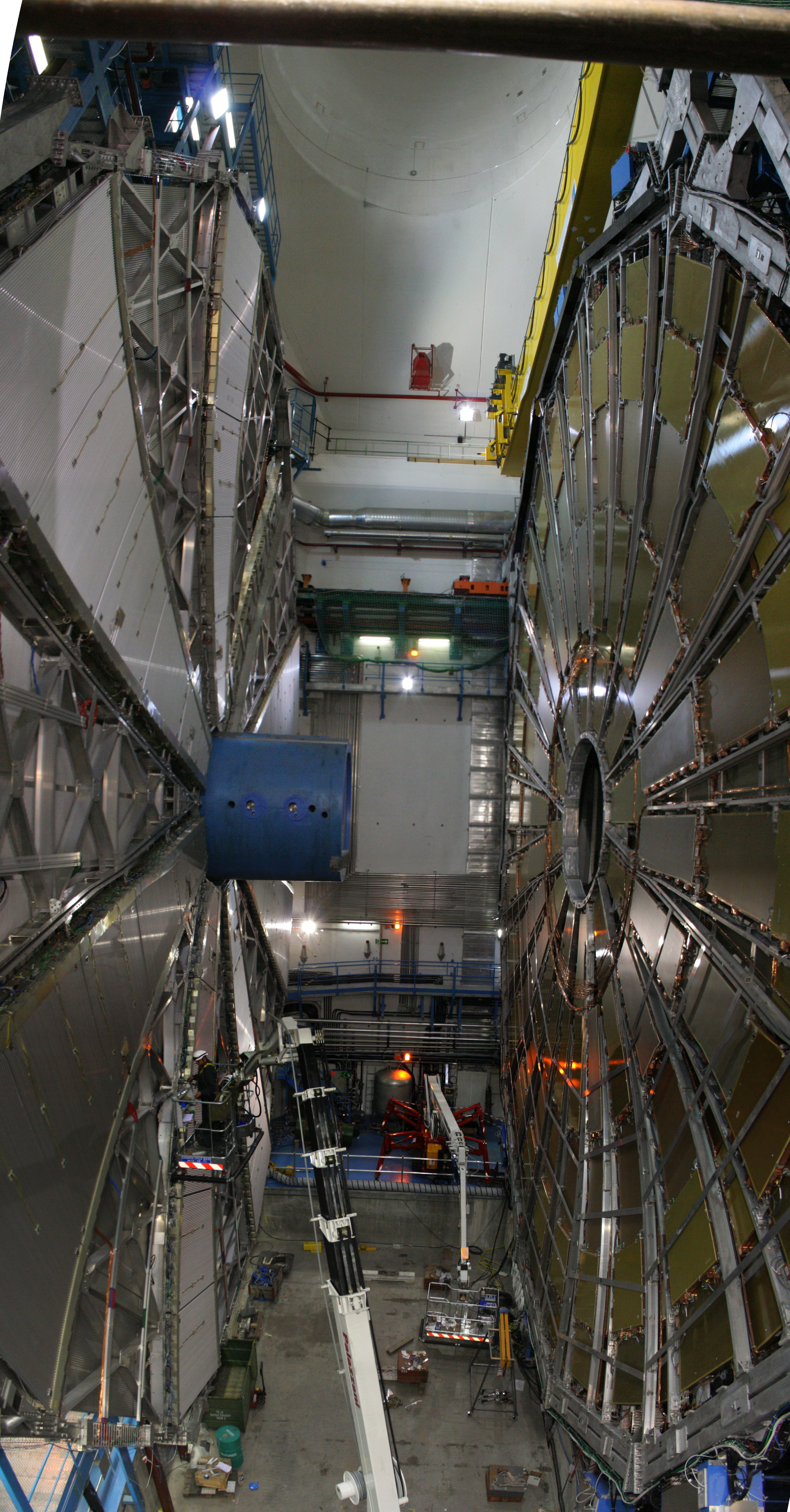 The ATLAS detector during assembly at CERN