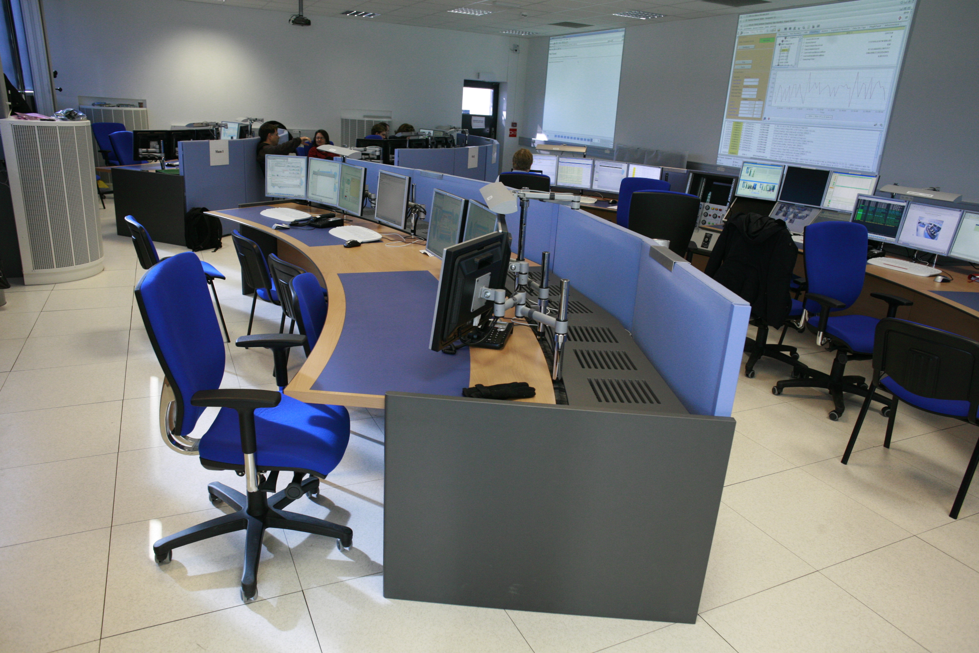 A control room at CERN