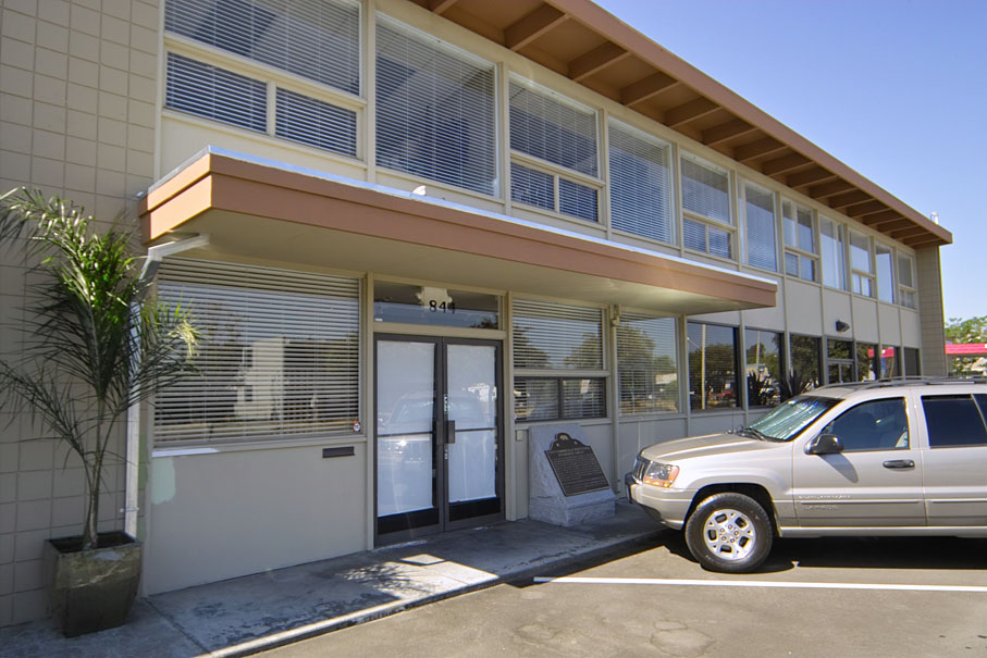 The first Fairchild Semiconductor building in Palo Alto