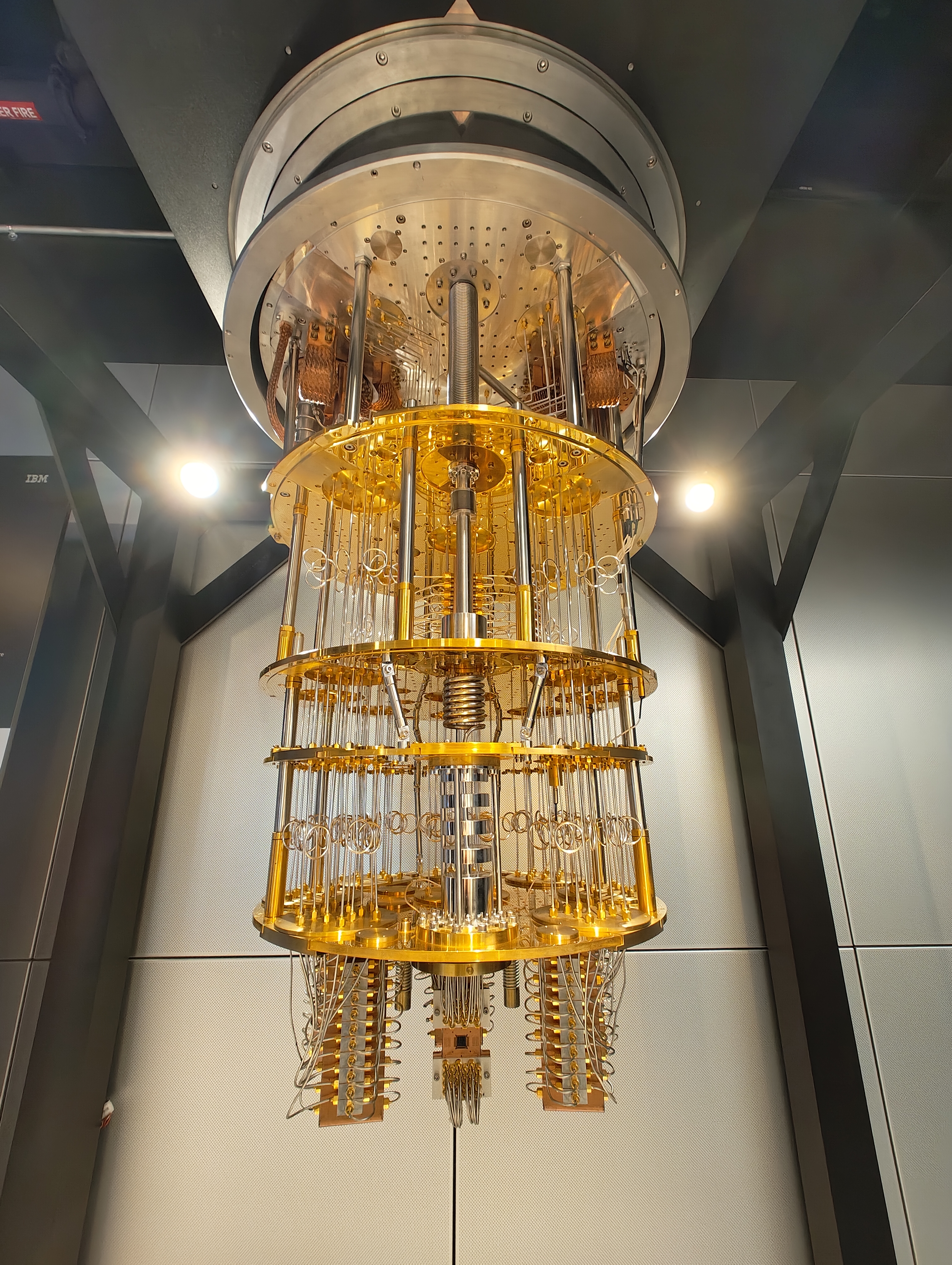 An IBM Quantum System One quantum computer