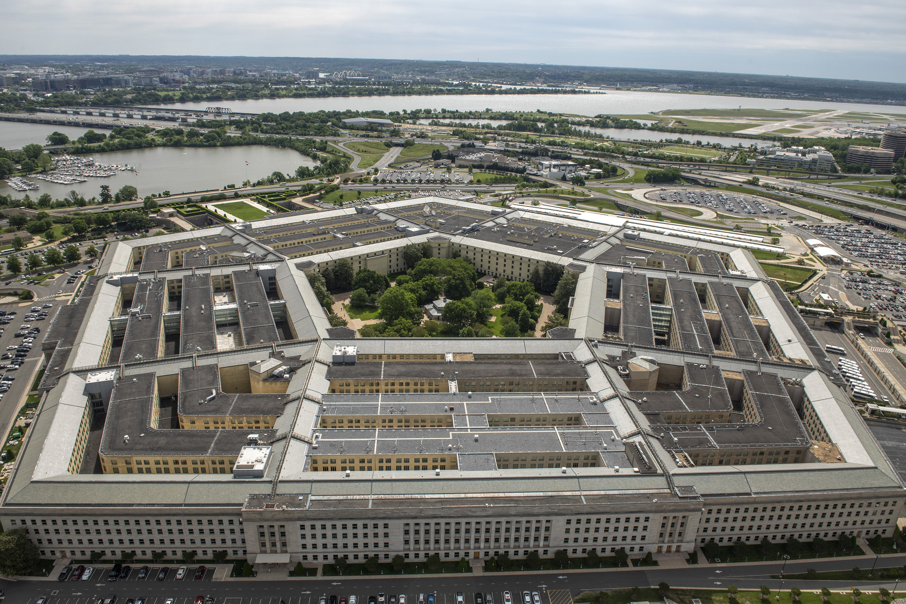 Aerial view of the Pentagon