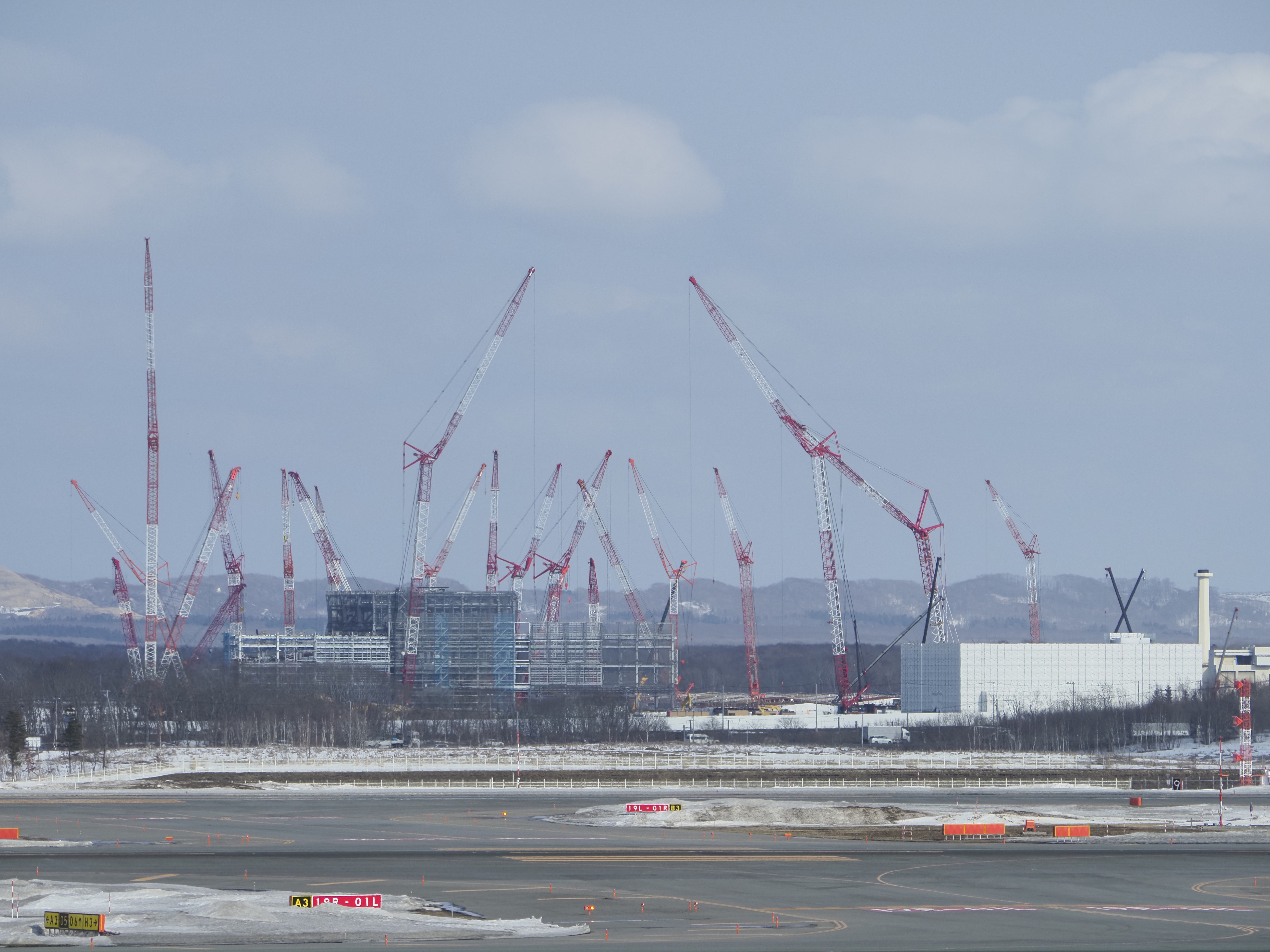 The Rapidus factory under construction in Chitose, Hokkaido