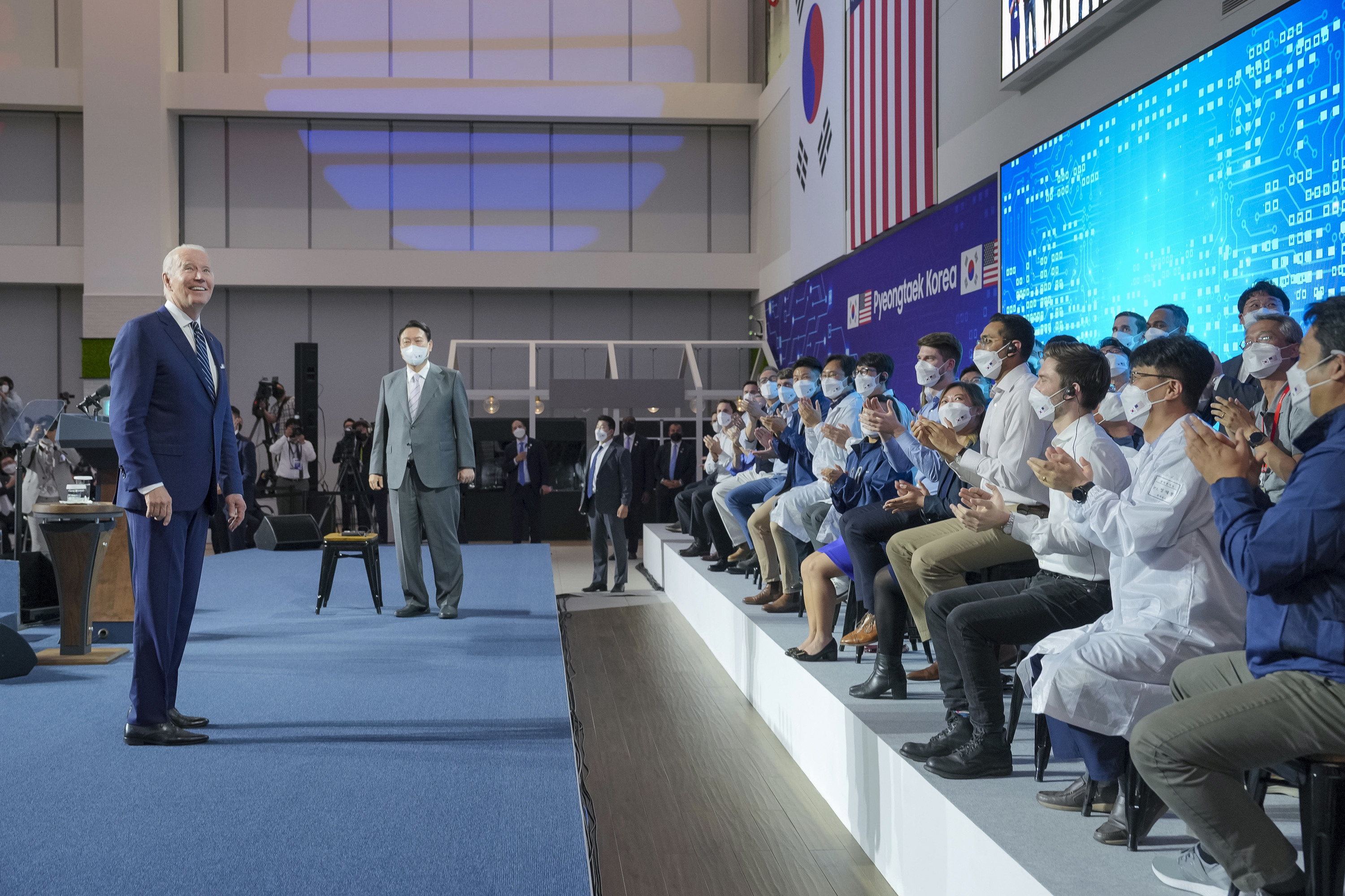 Samsung Electronics' Pyeongtaek semiconductor campus in South Korea