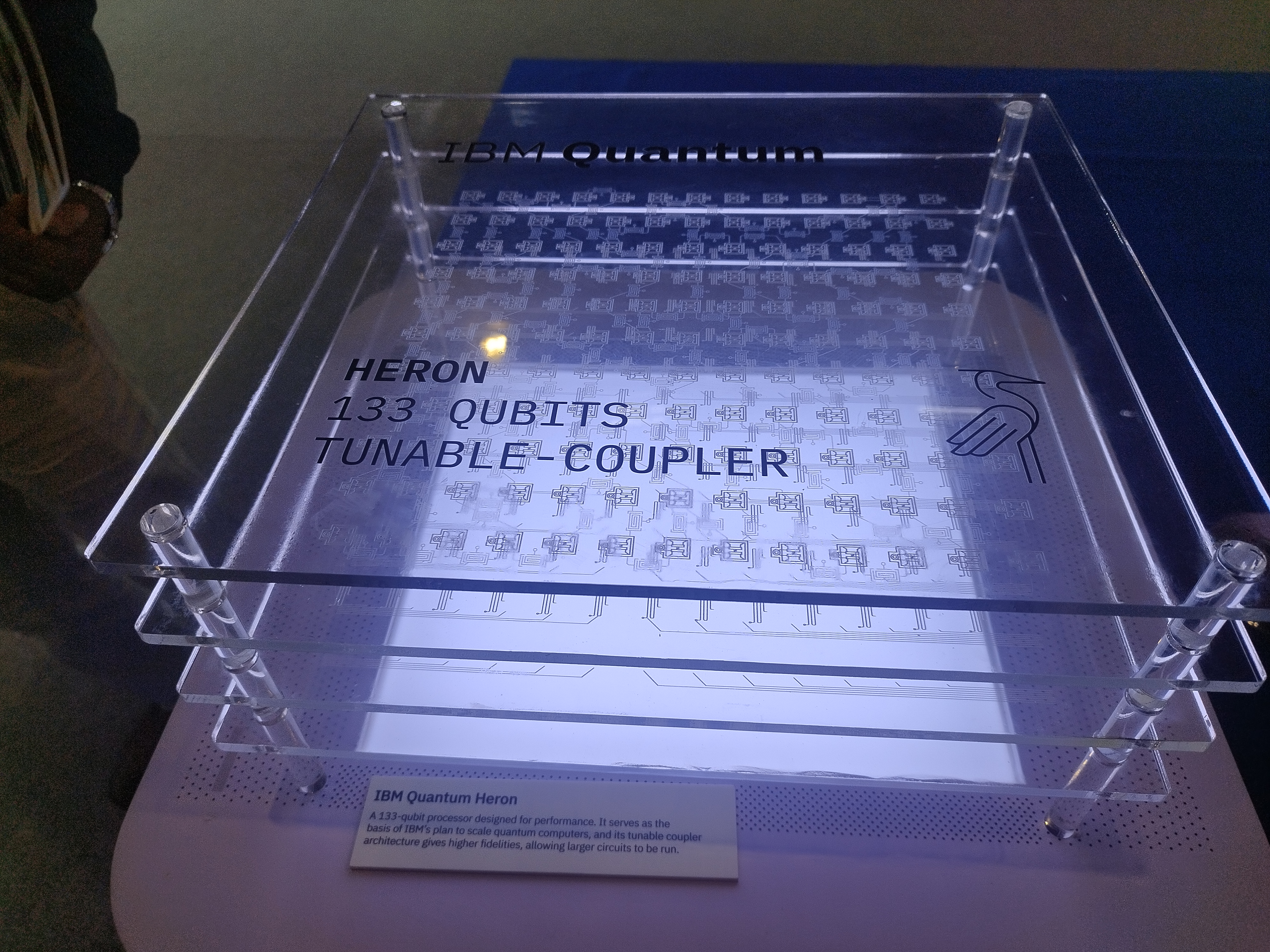 An IBM quantum computer on demonstration in Delhi