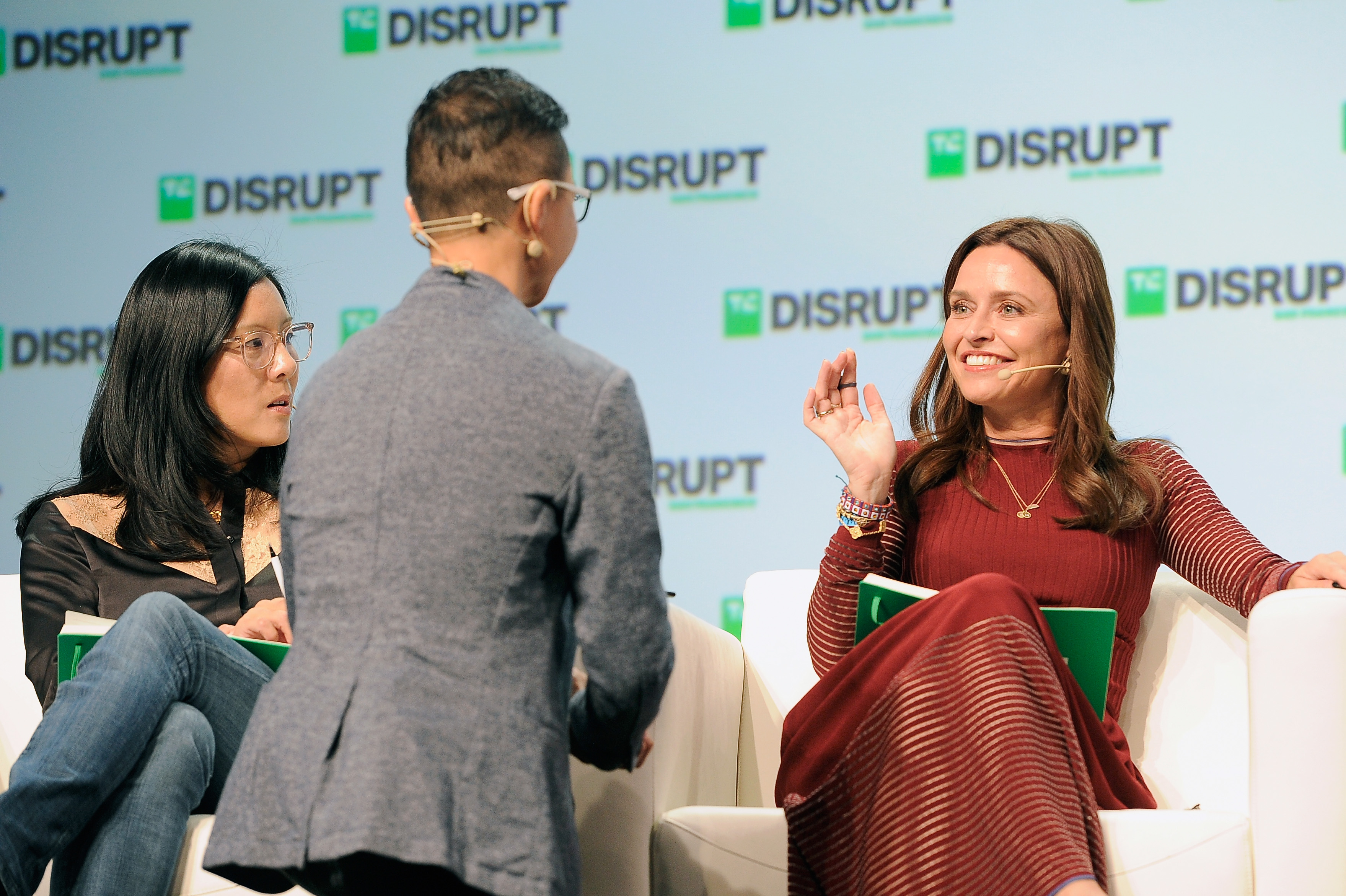 Aileen Lee onstage at TechCrunch Disrupt 2018